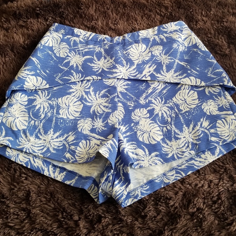 TOPSHOP 🌴high-waisted tropical shorts NWOT